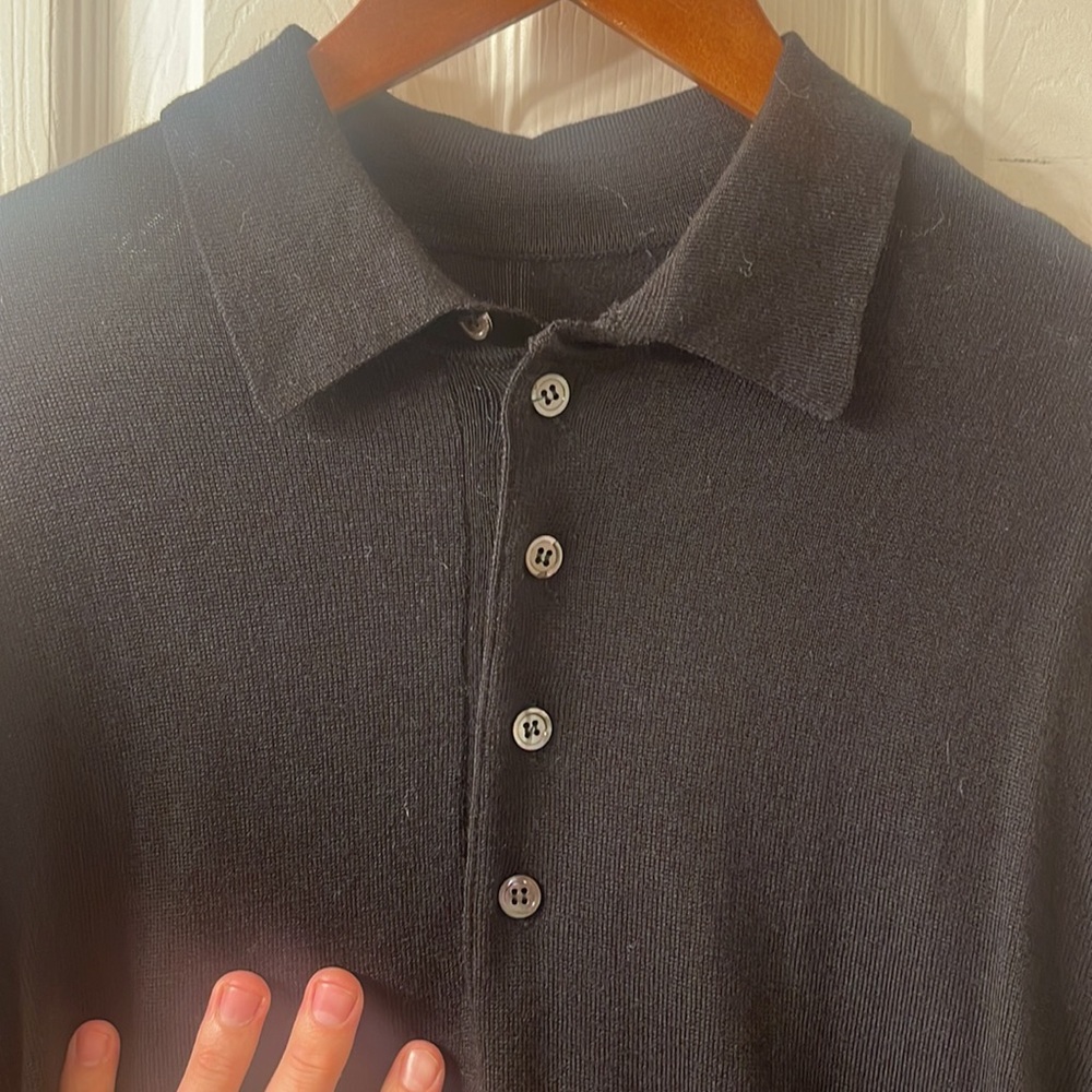 Vintage 100% Merino Wool Made in Italy Polo